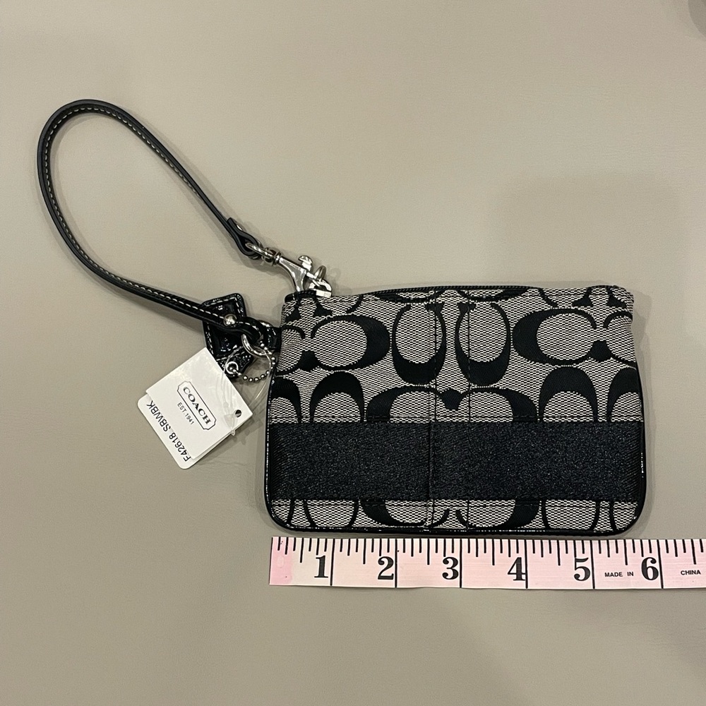 Coach coin wallet NEW WITH TAGS black and grey y2k OBO - Picture 3 of 7